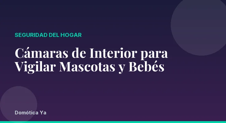 Cámaras de Interior para Vigilar Mascotas y Bebés